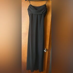 Timeless black evening dress.